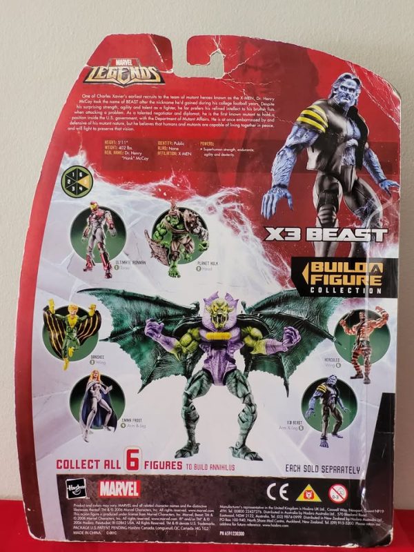 2006 MARVEL LEGENDS, X3 BEAST ACTION FIGURE, MINT IN PACKAGE!!!