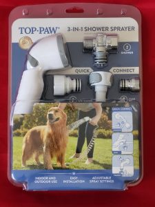 BRAND NEW, TOP PAW, 3 IN 1 DOG GROOMING SHOWER SPAYER, STILL SEALED!!!