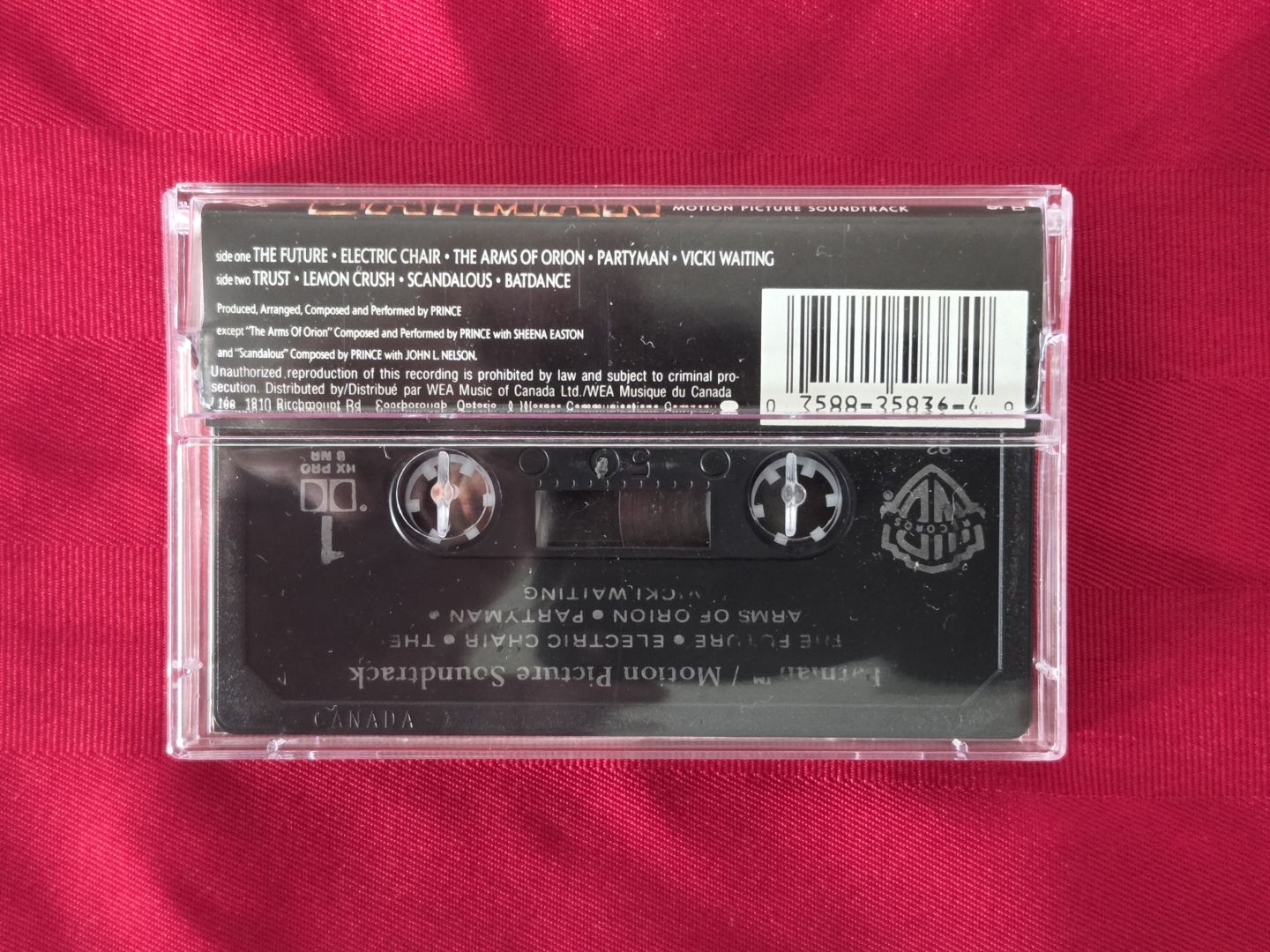 VINTAGE 1989, BATMAN THE MOTION PICTURE SOUNDTRACK CASSETTE!!!