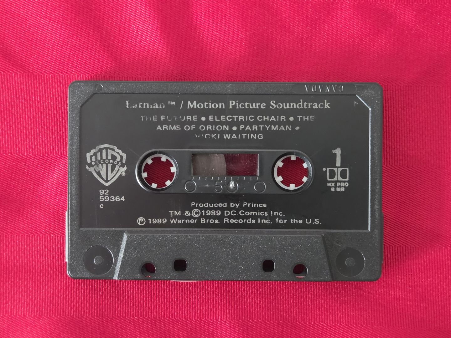 VINTAGE 1989, BATMAN THE MOTION PICTURE SOUNDTRACK CASSETTE!!!