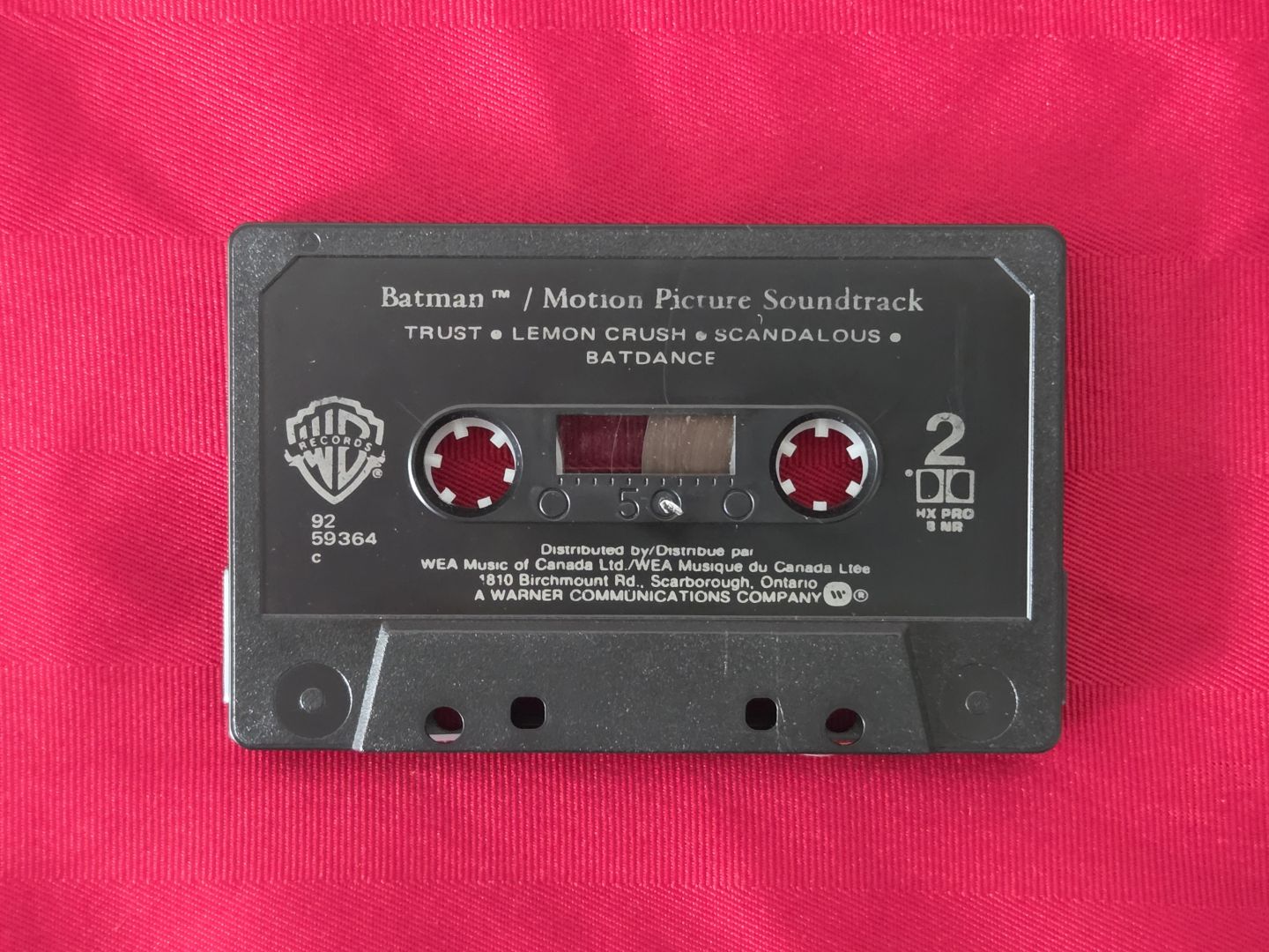 VINTAGE 1989, BATMAN THE MOTION PICTURE SOUNDTRACK CASSETTE!!!