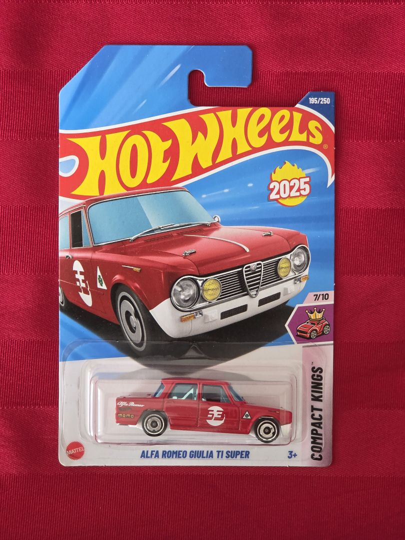 2024 HOT WHEELS, ALFA ROMEO GIULIA TI SUPER, MINT IN THE PACKAGE!!!