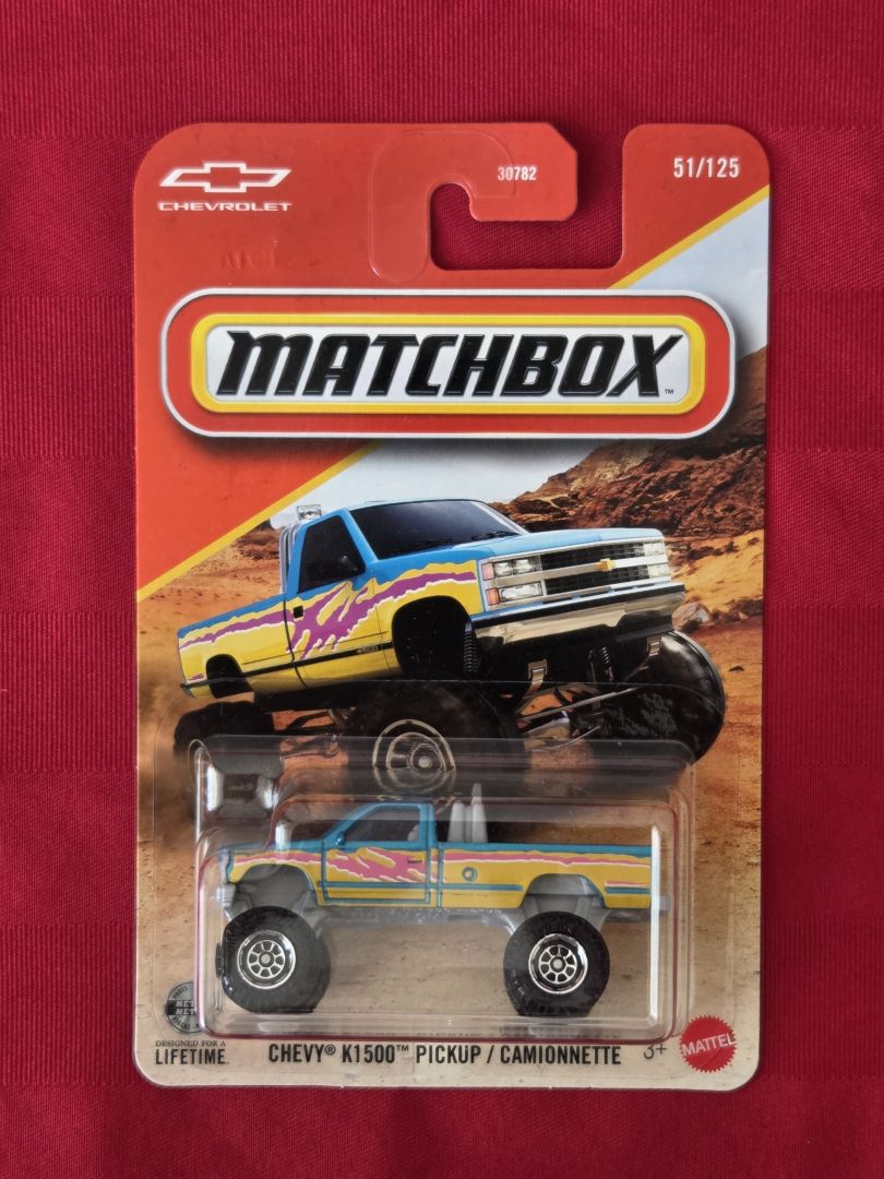 2026 MATCHBOX, CHEVY K1500 PICK UP TRUCK, MINT IN THE PACKAGE!!!