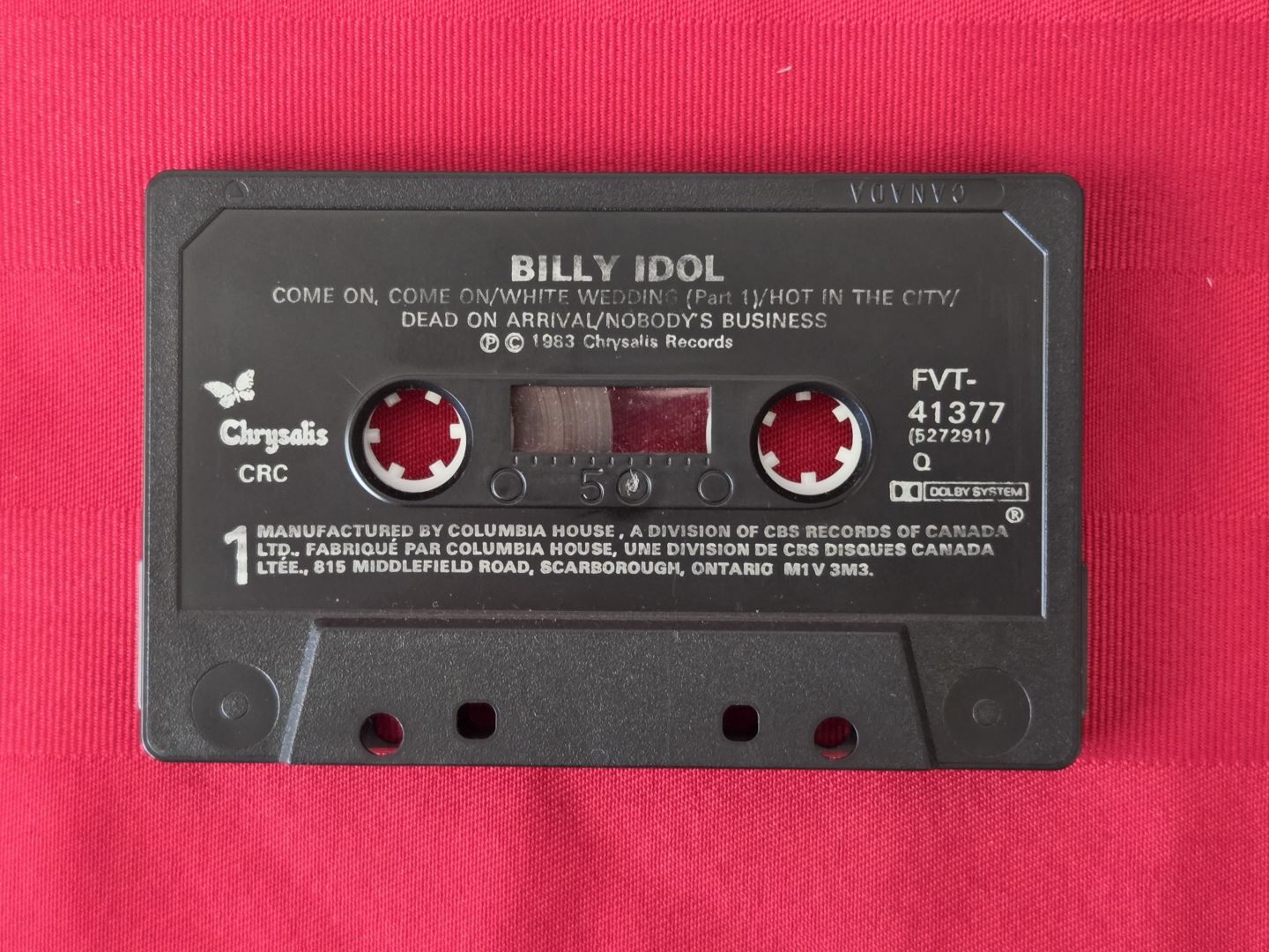 VINTAGE 1982, BILLY IDOL, BILLY IDOL CASSETTE!!!