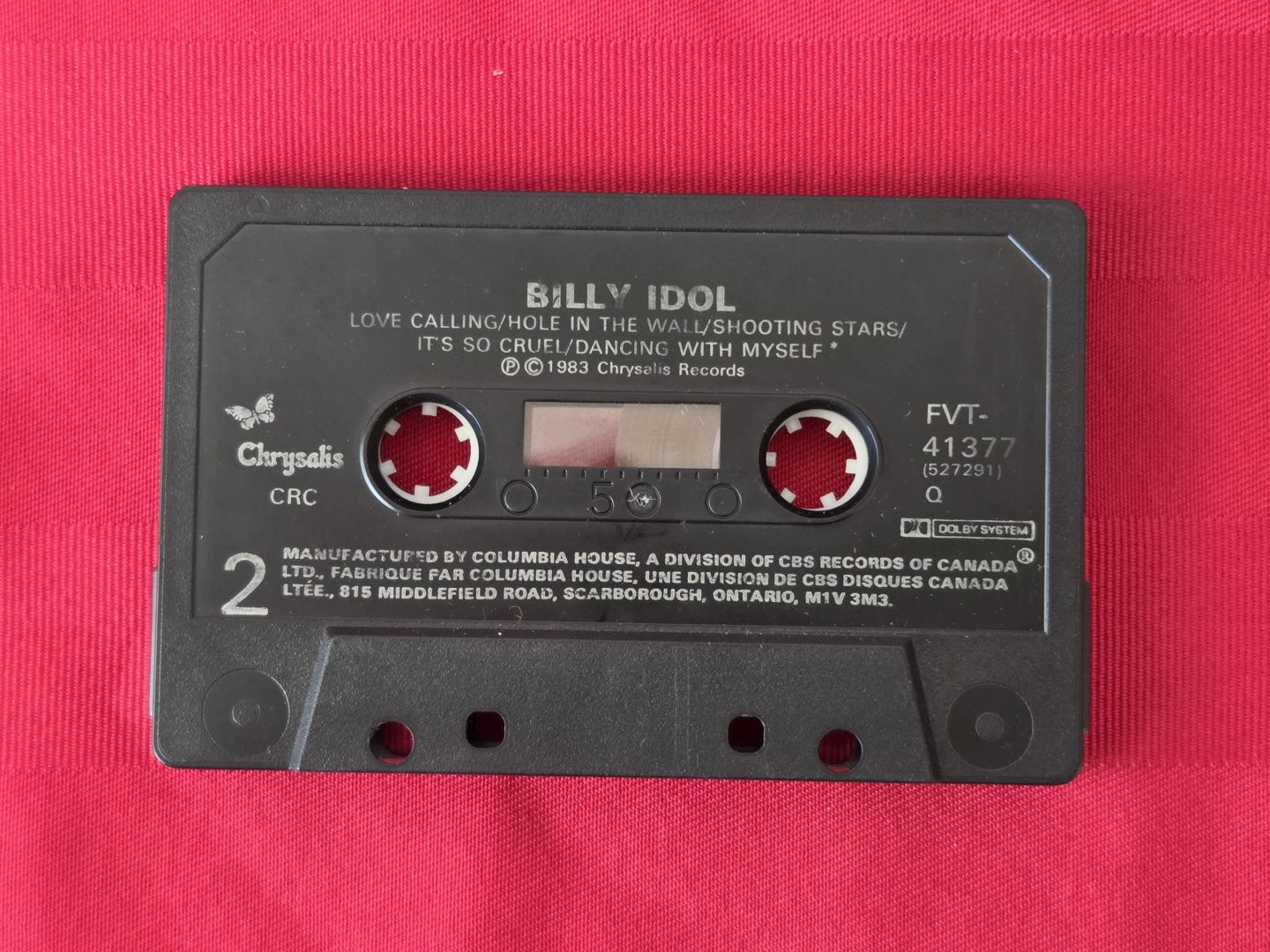 VINTAGE 1982, BILLY IDOL, BILLY IDOL CASSETTE!!!