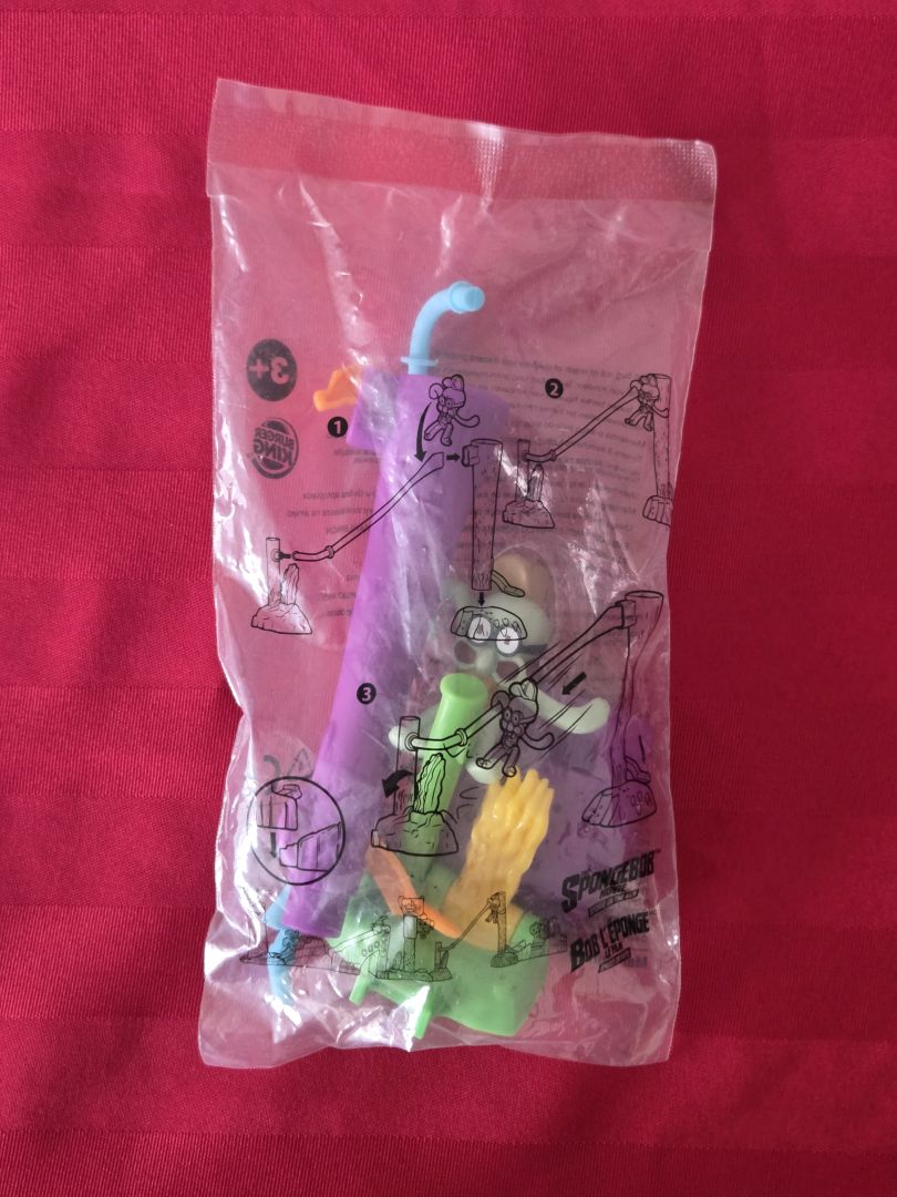 2020 SPONGEBOB SQUAREPANTS, SPONGE ON THE RUN, SQUIDWARD TOY, STILL SEALED!!!