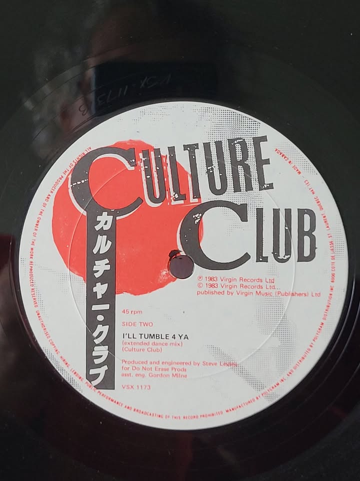 VINTAGE 1983, CULTURE CLUB, CHURCH OF THE POISON MIND, 12" E.P.!!!