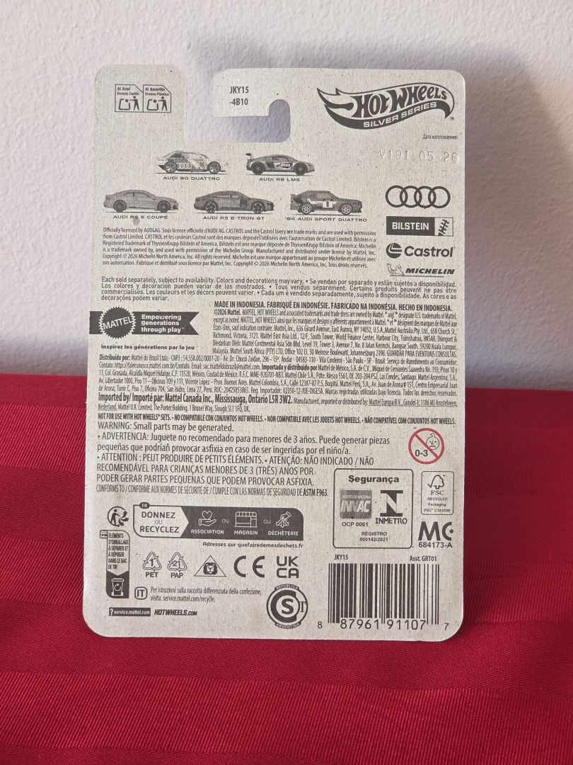 2026 HOT WHEELS, SILVER SERIES, AUDI 90 QUATTRO, #1, MINT IN THE PACKAGE!!!