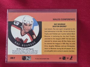 1990 NHL PRO SET, RAY BORQUE, 1990 ALL STAR GAME HOCKEY CARD, STILL SEALED!!!