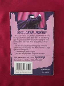 1994, FIRST EDITION, GOOSEBUMPS, PHANTOM OF THE AUDITORIUM BY R.L. STINE!!!