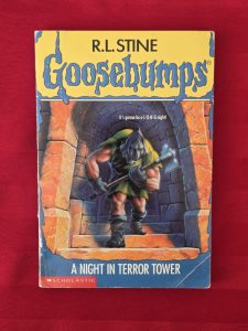 1995, FIRST EDITION, GOOSEBUMPS, A NIGHT IN TERROR TOWER BY R.L. STINE!!!