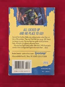 1995, FIRST EDITION, GOOSEBUMPS, A NIGHT IN TERROR TOWER BY R.L. STINE!!!