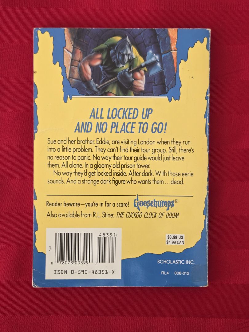 1995, FIRST EDITION, GOOSEBUMPS, A NIGHT IN TERROR TOWER BY R.L. STINE!!!
