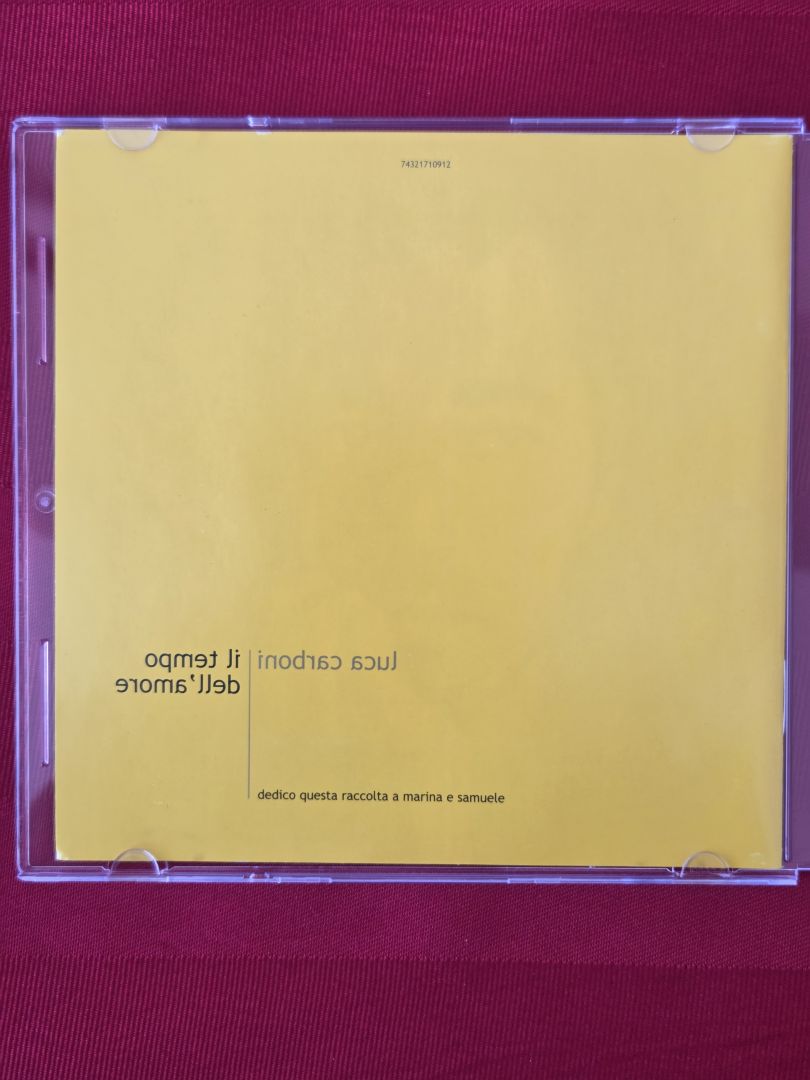1999 LUCA CARBONI, IL TEMPO DELL'AMORE CD!!!