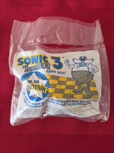 1994 SONIC THE HEDGEHOG 3, DR. IVO ROBOTINIK TOY, MINT IN THE PACKAGE!!!